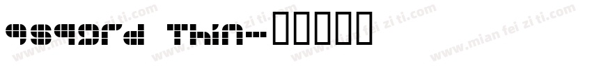 9sqgrd Thin字体转换
